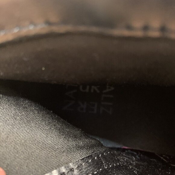 Naturalizer Aster Black Faux Suede Wedge Ankle Boots size 7M E4 - Picture 6 of 9